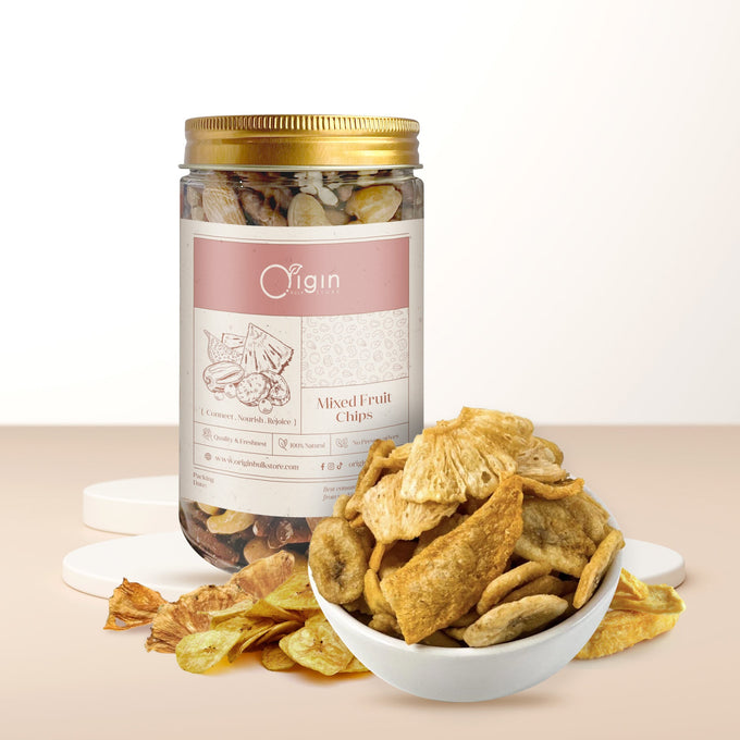 Mixed Fruit Chips Container - Origin Bulk Store