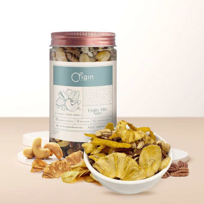 Fruity Mix Nuts Container (220g) - Origin Bulk Store