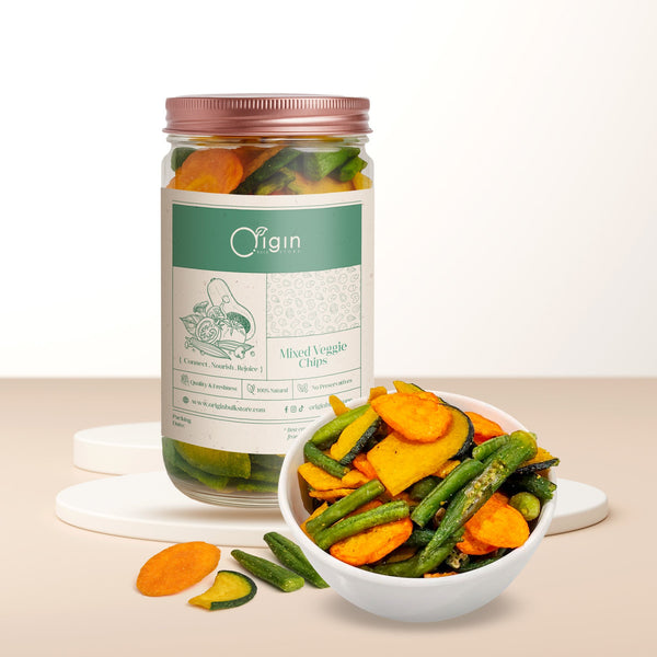 Mixed Veggie Chips Container - Origin Bulk Store