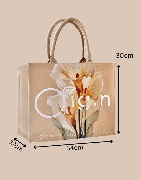OBS Flower Canvas Bag - Origin Bulk Store