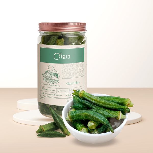 Okra Chips Container - Origin Bulk Store