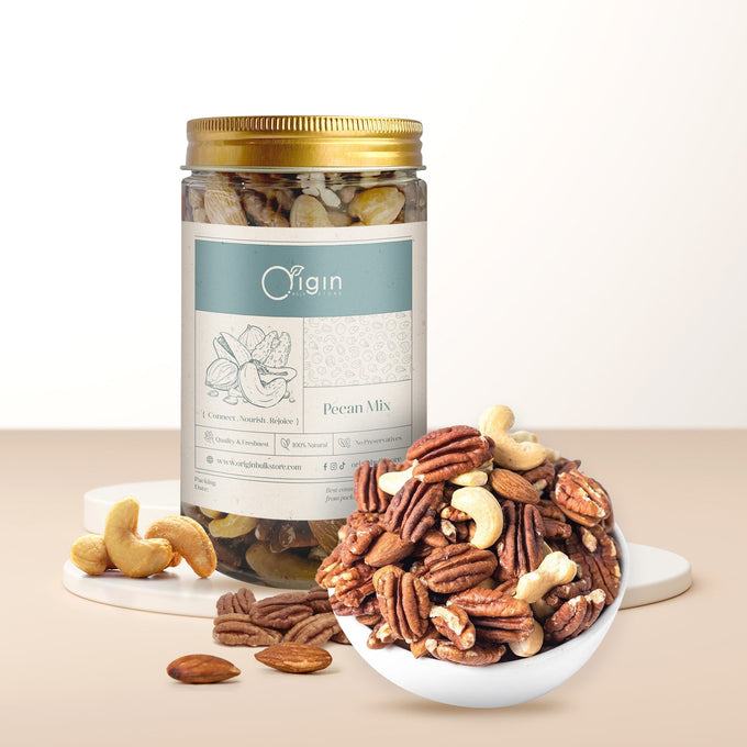 Pecan Mix Container - Origin Bulk Store