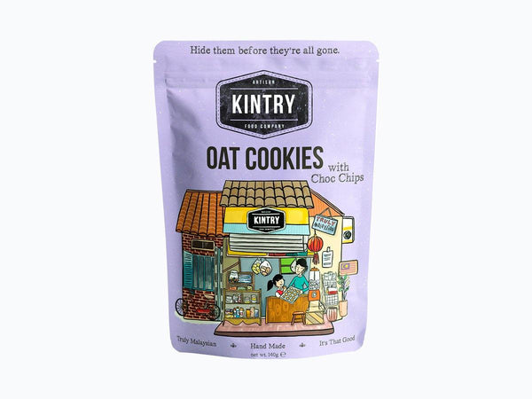 Kintry Oat Cookies with Choc Chips - Origin Bulk Store
